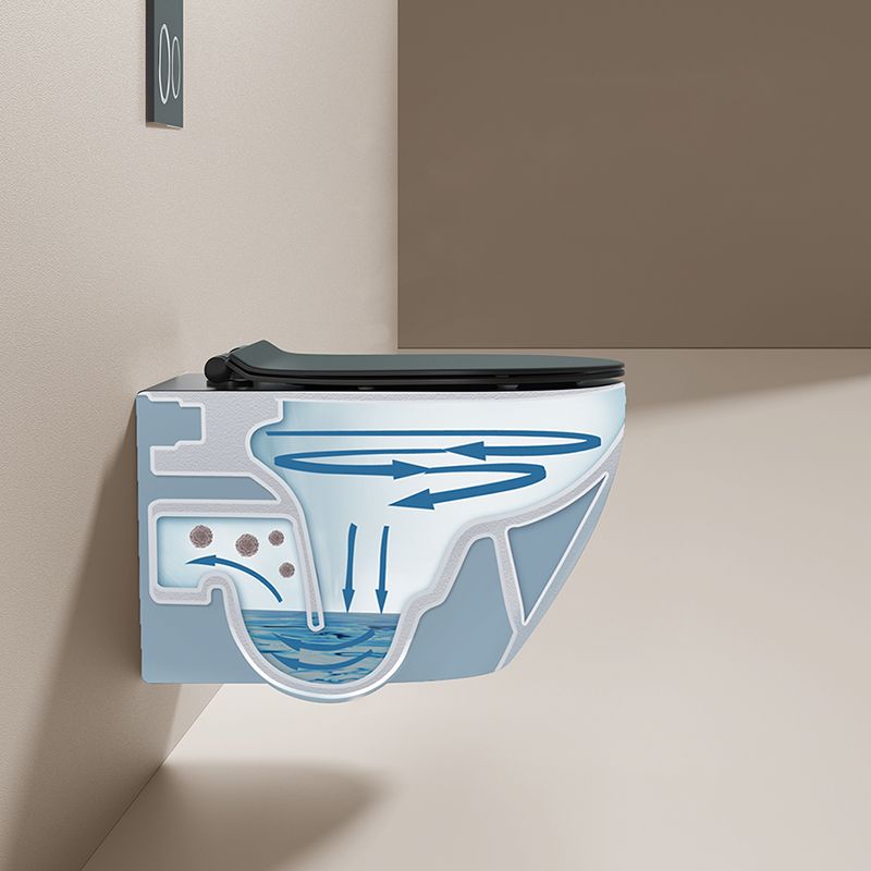 Contemporary Toilet Bowl One Piece Toilet Wall Mount Porcelain Urine Toilet