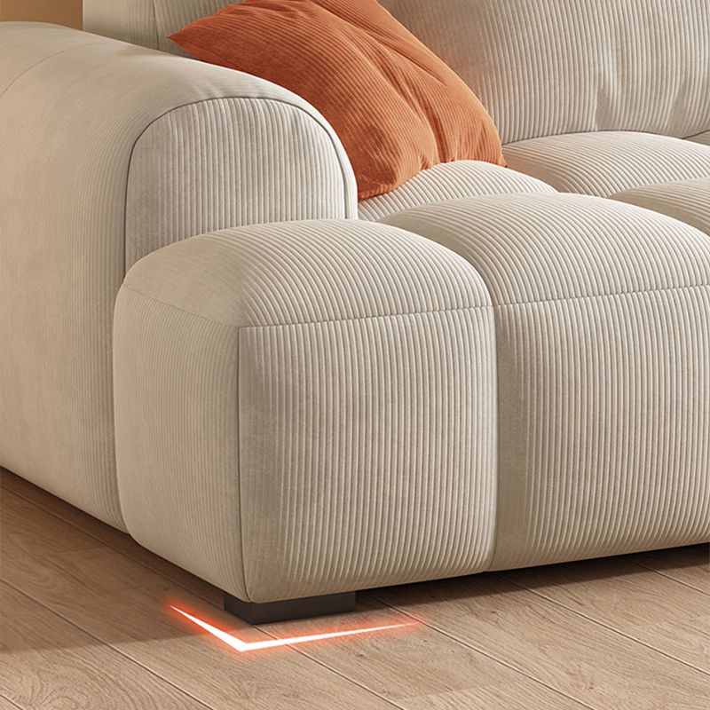 Contemporary Flannel Seating Living Room Loveseat with Pillows