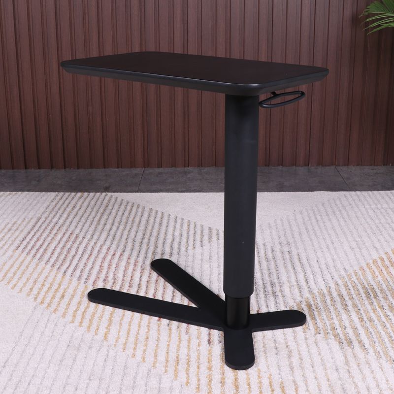 Industrial Metal Bar Table 23"x13" Rectangle Top Indoor Adjustable Height Bistro Table