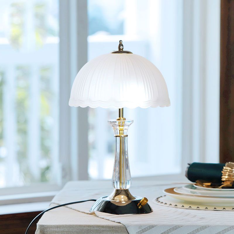 Dome Shape Table Lamp Nordic Style 1 Light Table Light for Bedroom