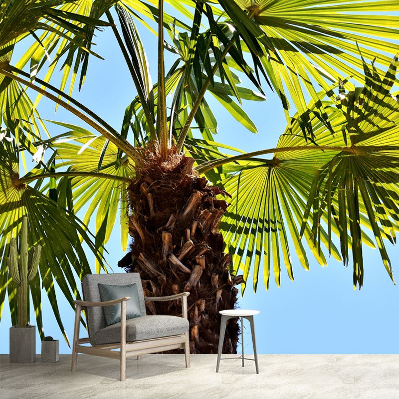 Tropical Palm Tree Personalized Size Wall Covering for Sitting Room Bedroom