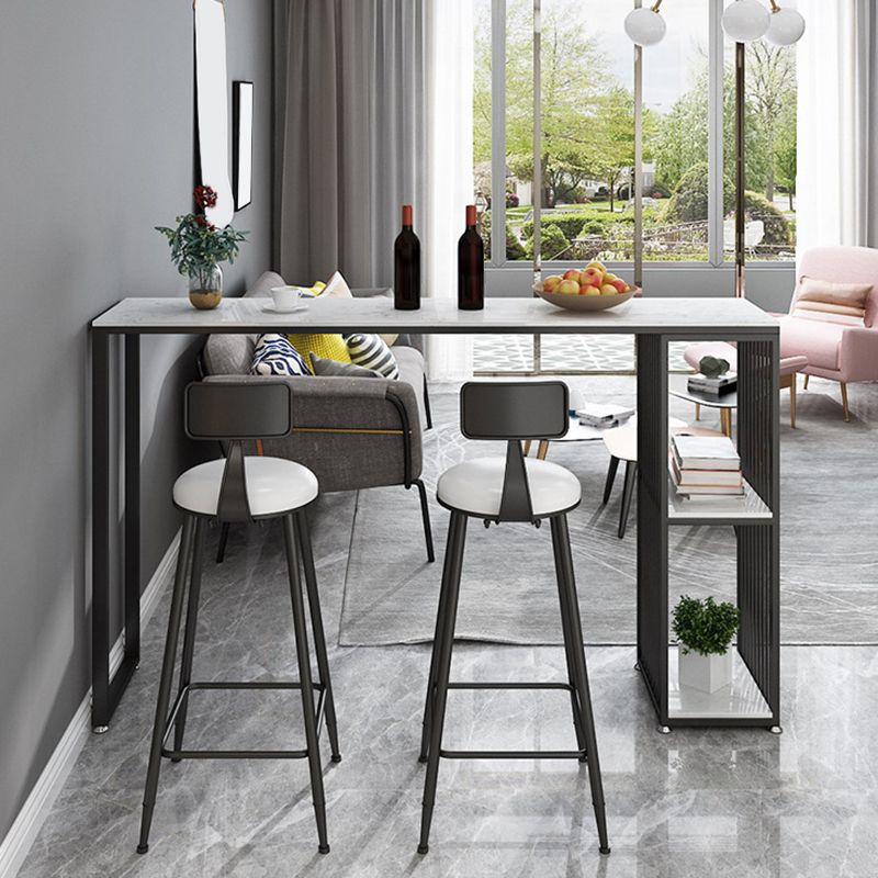 Industrial Bar Table Bar Height Rectangle Pub Table for Indoor