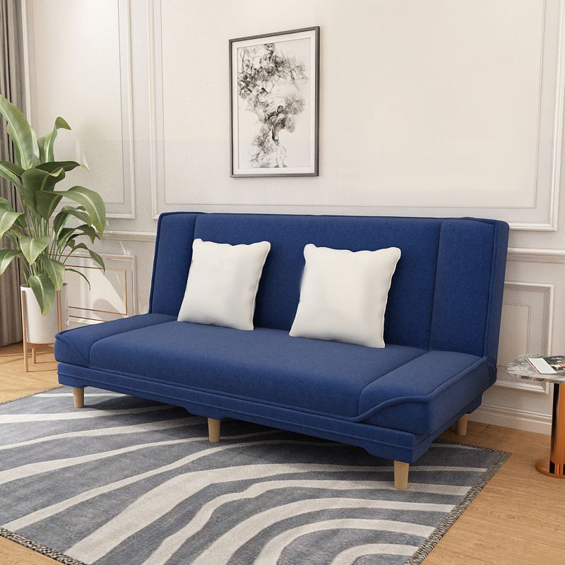 Tight Back 70.87" W √ó 23.62" D √ó 31.50" H Linen Armless Sofa with Foldable