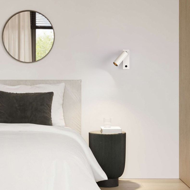 Metal Cylinder Wall Lighting Fixture Minimalist Style LED Wall Mount Light Fixture