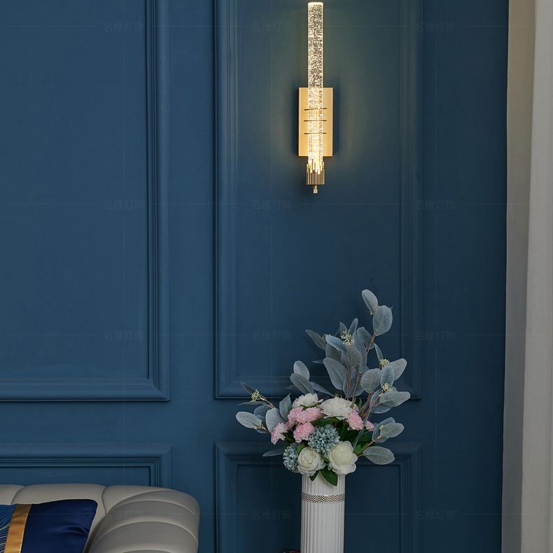 Leichter extravaganter Stil linearer Wandleuchten Kristall 1 Leichte Leuchten