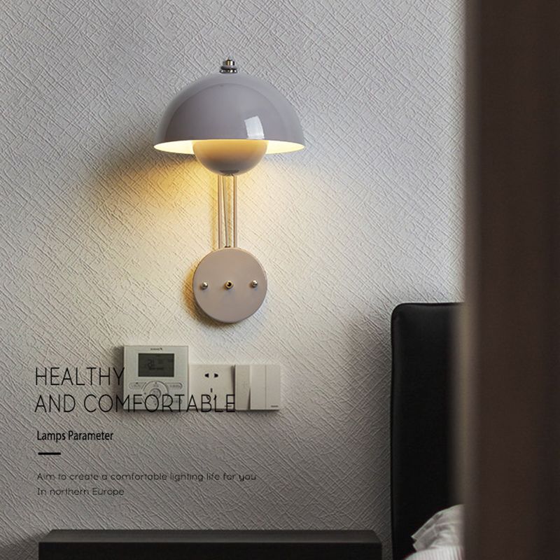 Done Shaded Wall Light Modernism Polish Finish Lighting for Home