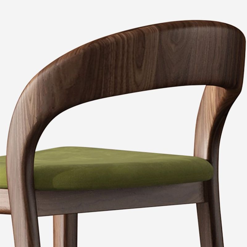 Solid Wood Counter Stool Modern Style Armless Stool for Living Room