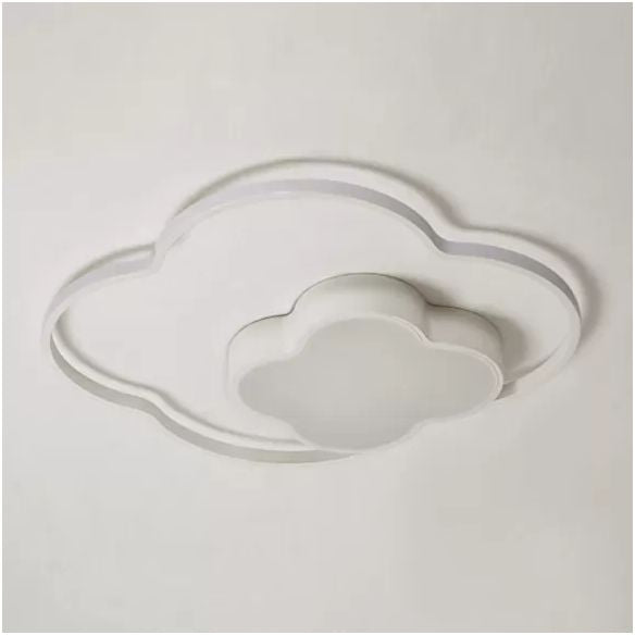 Nursing Room Cloud Ceiling Light Acrylic Modern White Finish Flush Mount Light