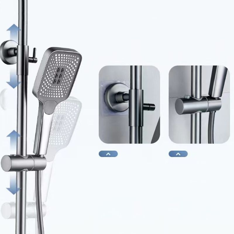 Modern Adjustable Swivel Shower Metal Shower Head Shower Faucet on Wall