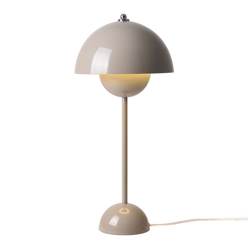 Macaron Dome Shade Table Lamp, Metal Table Light with An On/Off Switch