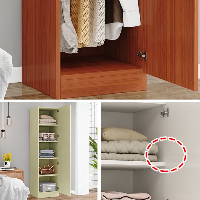 Matte Finish Cabinet with 1 Door Contemporary Manufactured Wood Storage Cabinet