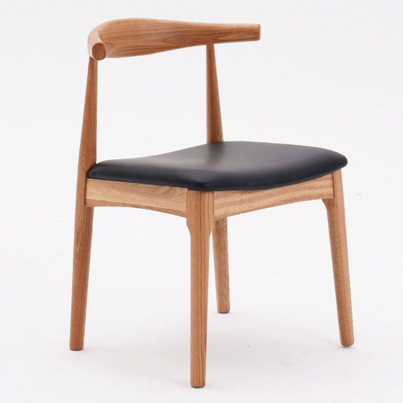 Silla lateral de comedor de madera industrial Silla de comedor con respaldo abierto para restaurante