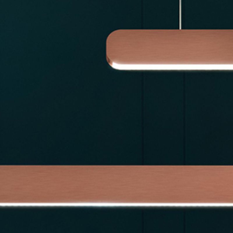 Metal Ceiling Pendant Light Modern Linear Shape Island Lighting Ideas for Kitchen
