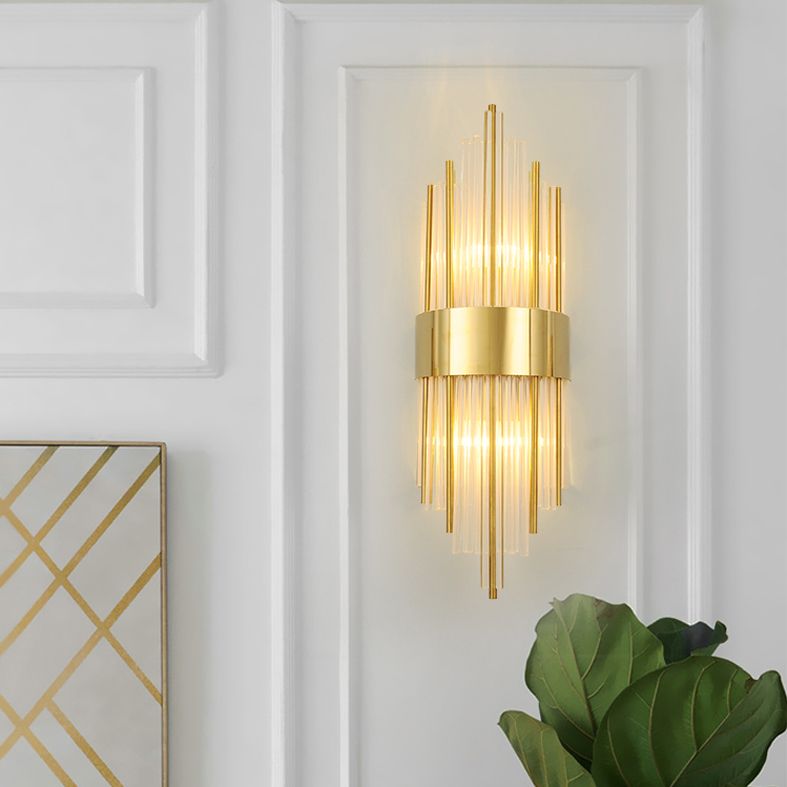 Kristal gearceerde muur sconce verlichting hedendaagse stijl muur gemonteerd verlichtingsarmatuur