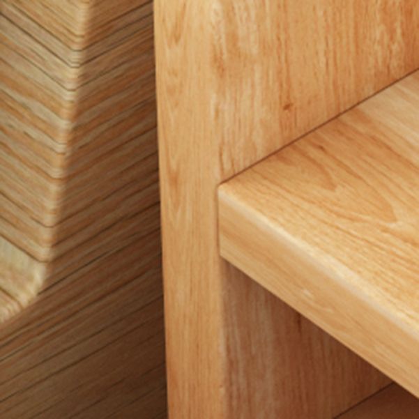 Wooden Bookcase Modern Style Minimalist Home Office Bookshelf