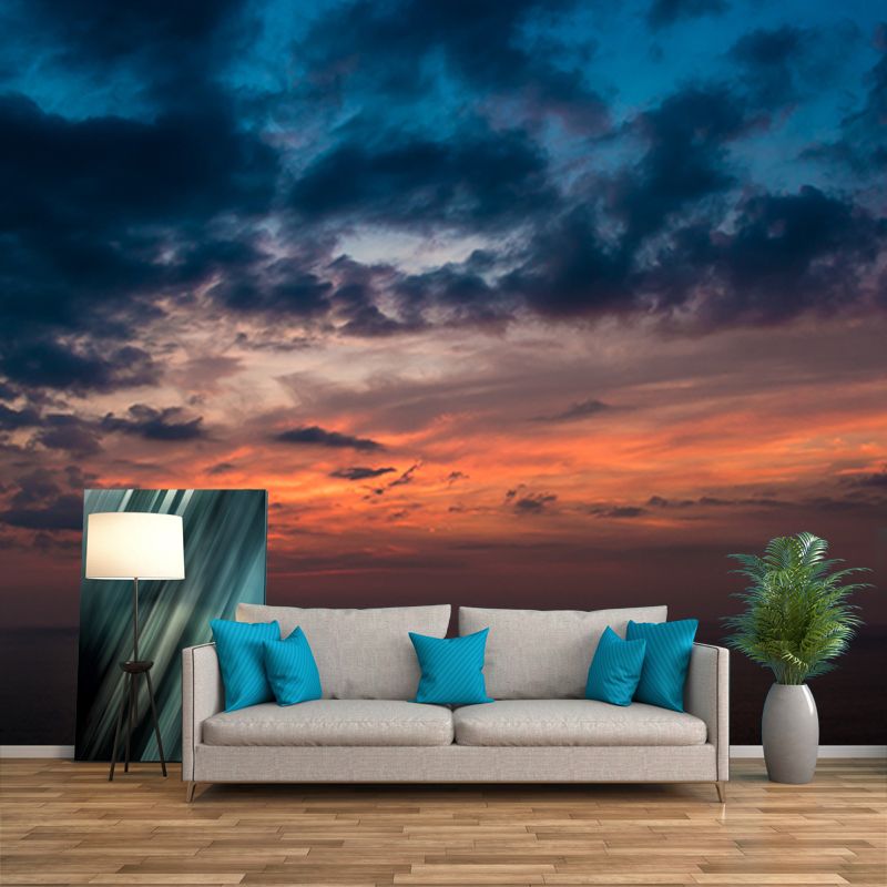 Photography Environment Friendly Mural Wallpaper Setting Sun Bedroom Wall Mural