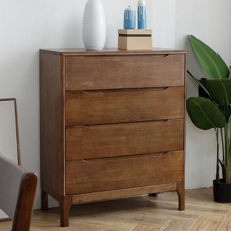 Contemporary Chest Rubberwood Accent Chest in Antique Finish