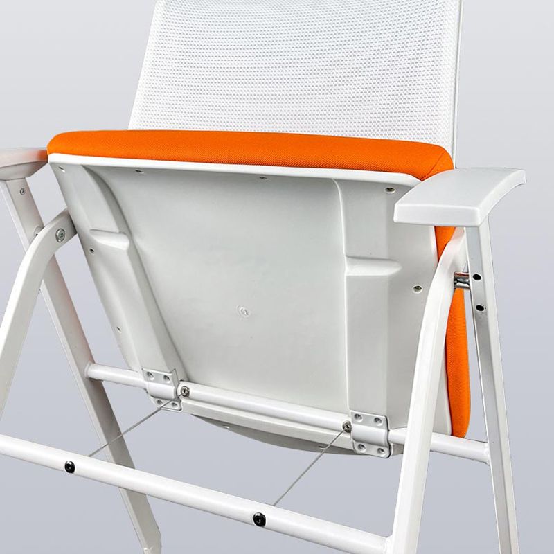 Ergonomic Mesh Conference Chair Mid Back Fixed Arms Chair for Home Office