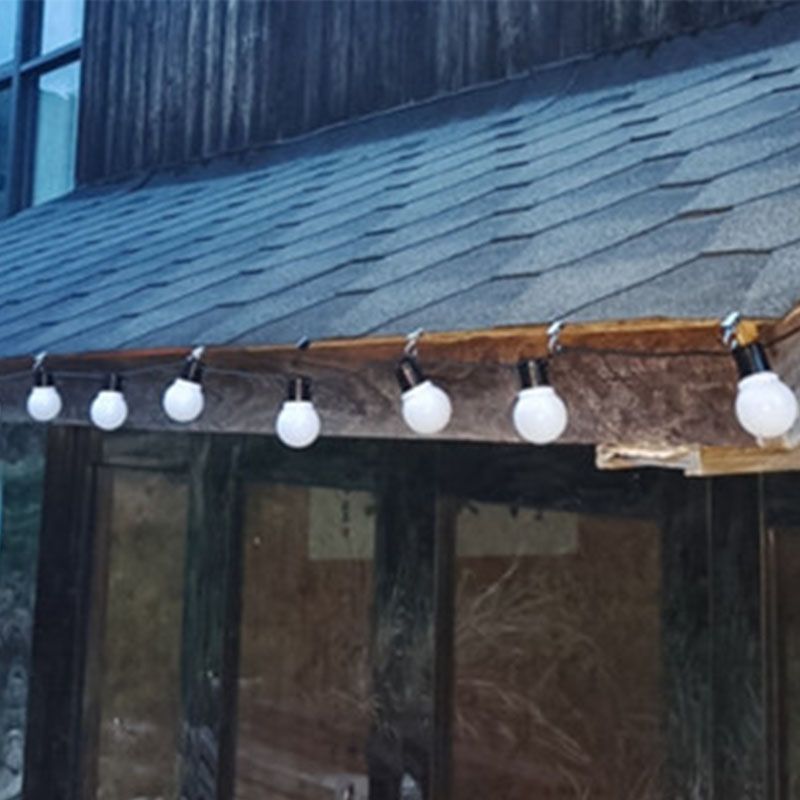 Modern LED Global Rope Light White Outdoor Plastic Light Post for Garden