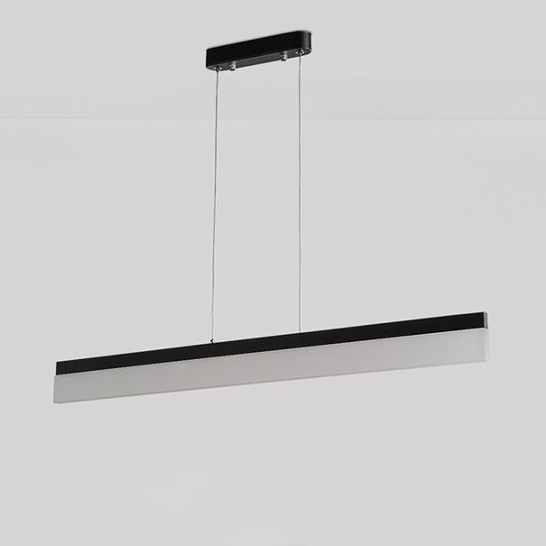 Linear Island Chandelier Lights Simplicity Acrylic Chandelier Lighting Fixtures for Office