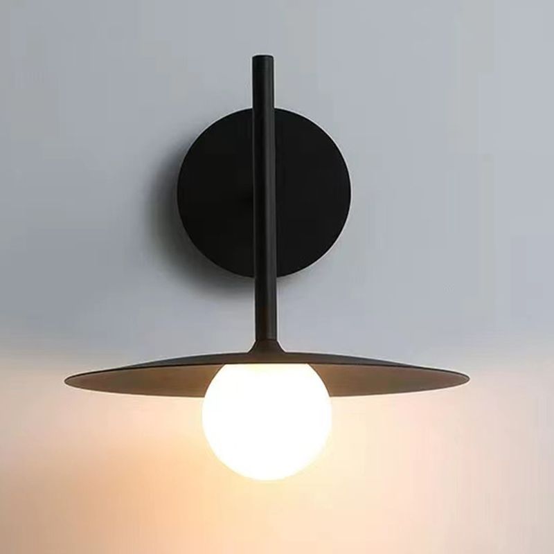 Industrial Style Metal Wall Mount Light Circle Shape Wall Lamp for Living Room