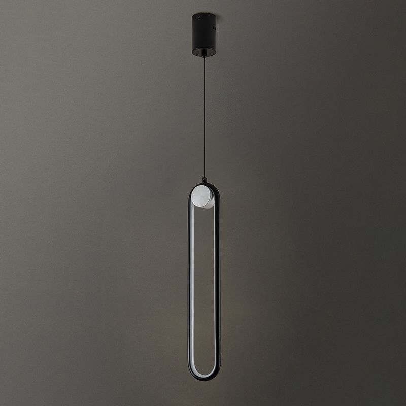 Acrylic Oblong LED Pendant Light in Modern Simplicity Aluminium Hanging Light for Interior Spaces