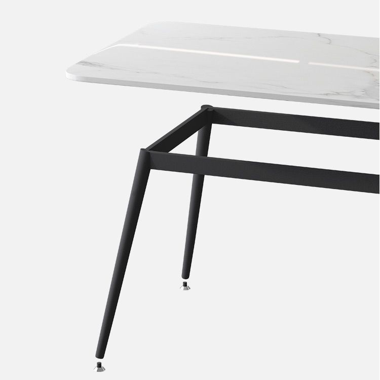 Modern 1/5/7 Pieces Dining Set Rectangle Stone Dining Table for Kitchen Dining Room