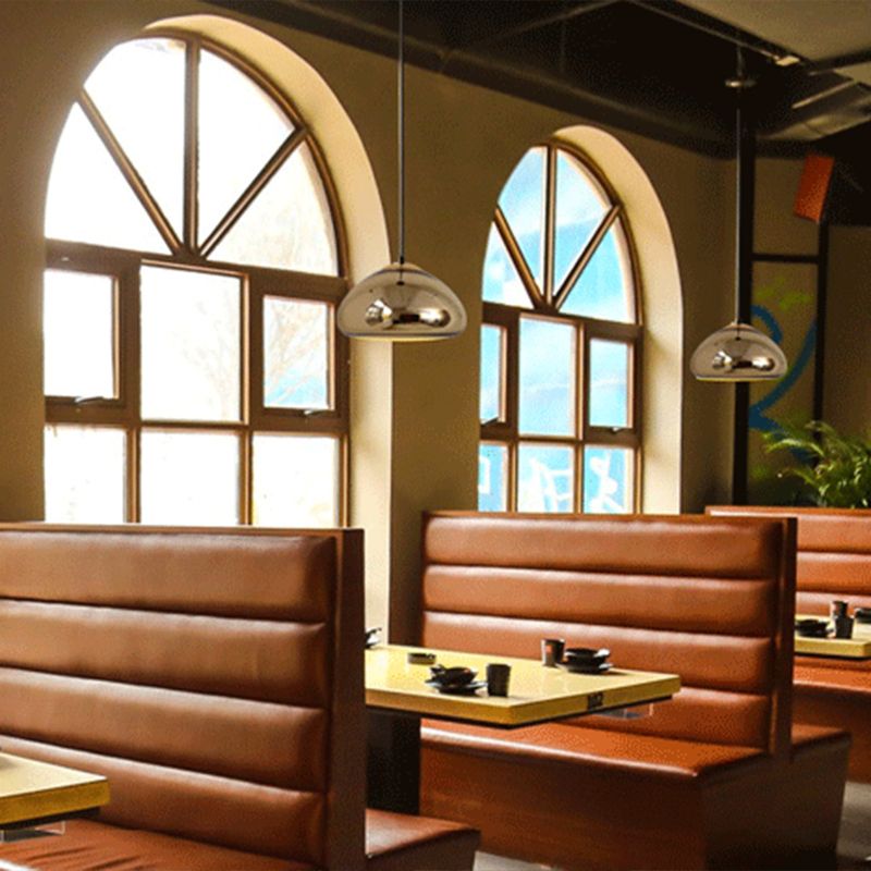 Mirror Glass Hanging Light 1 Light Modern Style Pendant Light Fixture for Living Room