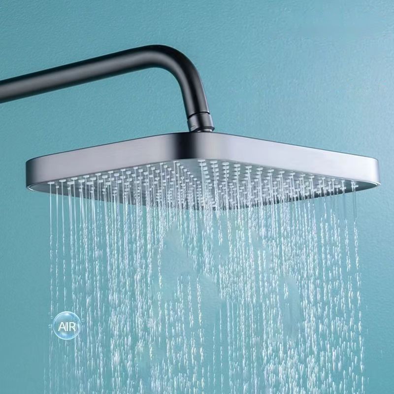 Bathroom Shower System Square Handheld Shower Head Wall Mounted Shower Trim
