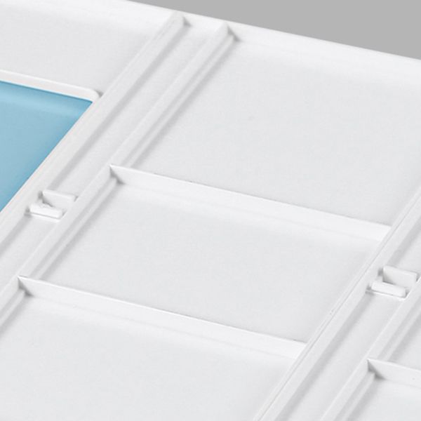 Contemporary Style Bookcase Plastic Bookshelf for Office and Dormitory