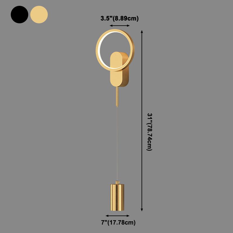 Einfachheit Wandleuchte leichte moderne Lesenlampe mit Metallschatten für Schlafzimmer