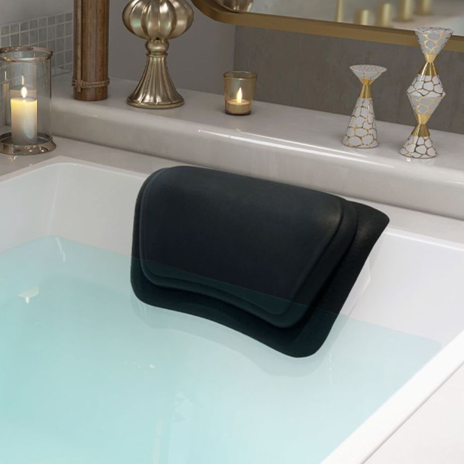 Modern Acrylic Rectangle Embedded with Drain Bath Tub and Overflow Hole