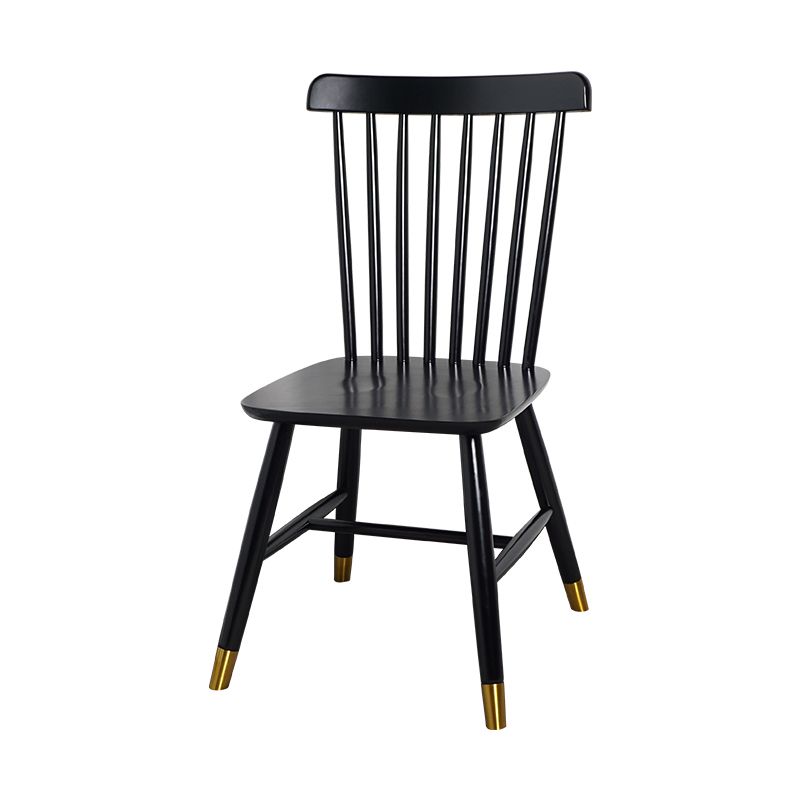Sillas laterales contemporáneas de madera Sillas de comedor con respaldo Windsor para el hogar