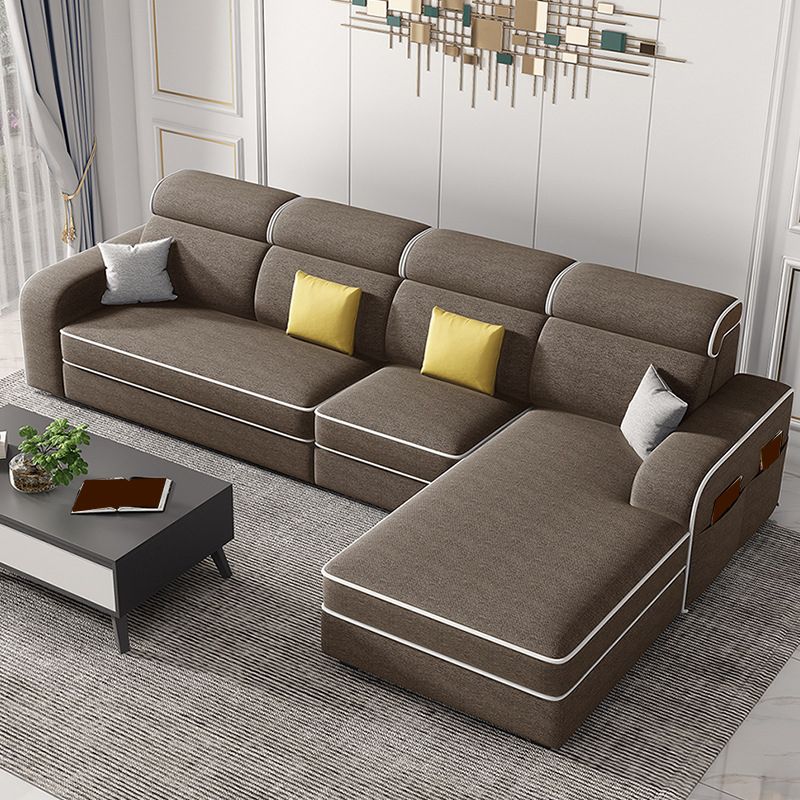 126" Square Arm Sectionals,Living Room Sectional sofa,L-Shape