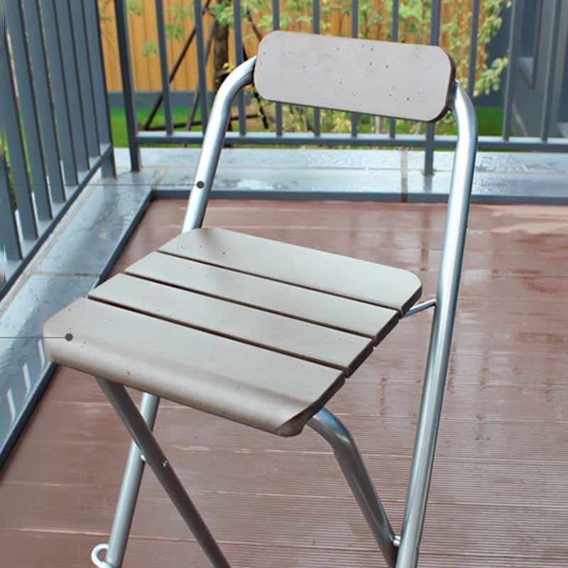 Taburetes de bar de madera sin brazos de estilo industrial, taburetes plegables para mostrador, 1 pieza