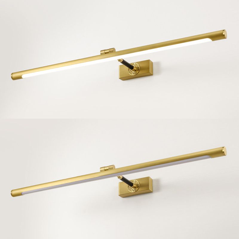 Linear Metal Wall Mounted Lights Contemporary Wall Mounted Light Fixture for Bathroom