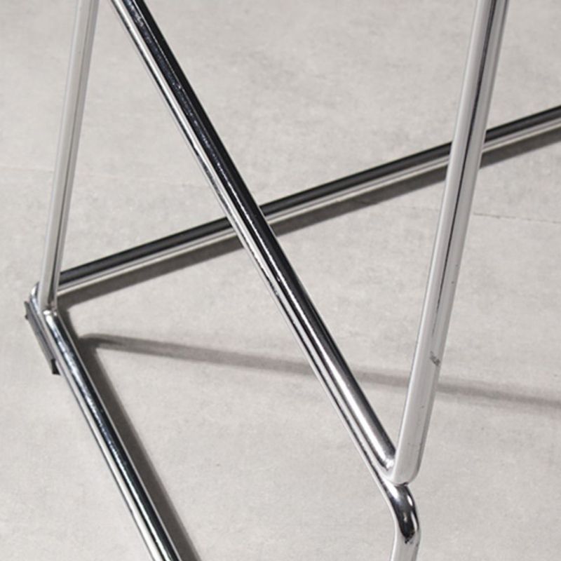 Contemporary Bar-stool Plastic Counter Bar Stool for Kitchen with Metal Legs