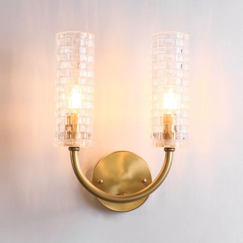 Unique Shape Wall Mount Light Fixture Modern Wall Mounted Lighting in Gold for Living Room