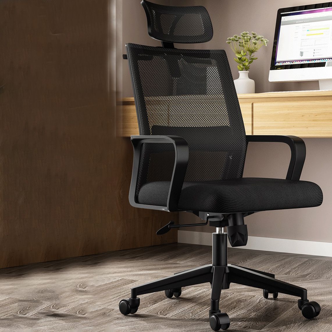 Modern Ergonomic Working Chair Black Home Office Chair for Home Office