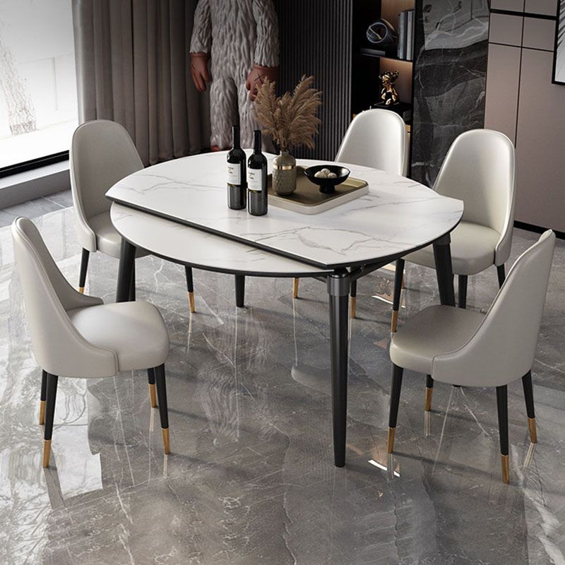 Glam Wood Dining Armless Chair Faux Leather Dining Chairs for Restaurant Use