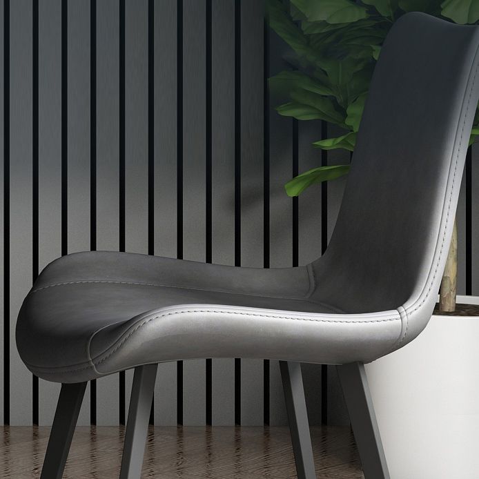 Minimalist Sintered Stone Dining Room Set with Rectangle Top and Pedestal Base Dining Furniture