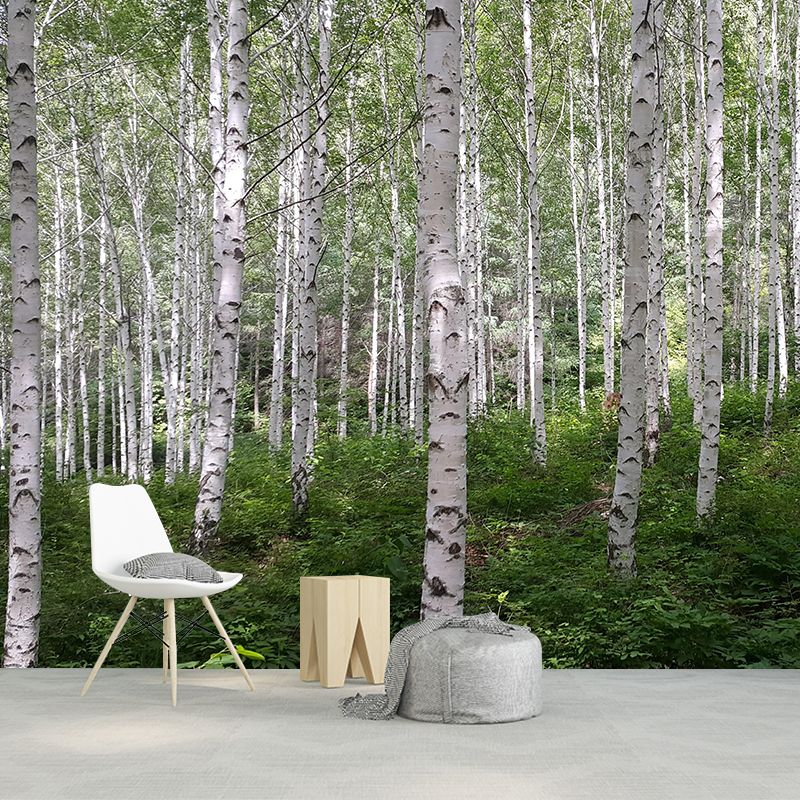 Forest Wall Mural Modernism Style Wall Decoration for Dining Room