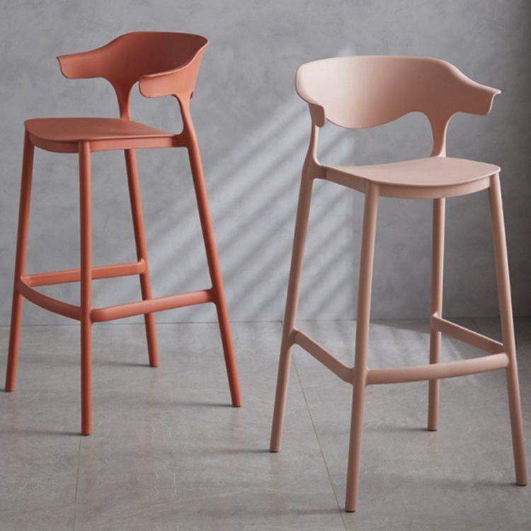 Modern Style Stackable Bar-stool Plastic Counter Bar Stool for Home