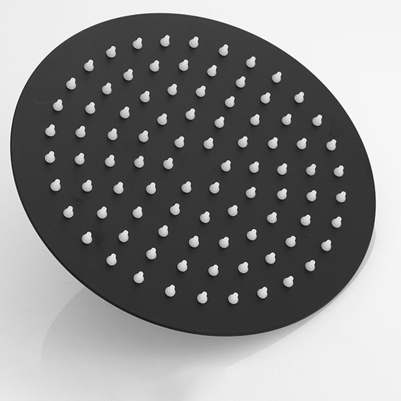 Square and Round Stainless Steel Fixed Shower Head Ceiling Mounted Shower Head in Black