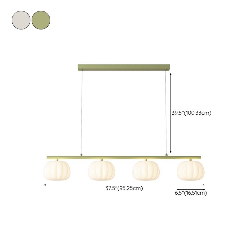 Modernism 4-Light Kitchen Island Lighting Shaded Island Pendant Lighting for Kitchen