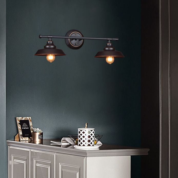 Spresso Barn Barn Wall Donce en luz de pared de hierro retro de estilo retro industrial para el baño