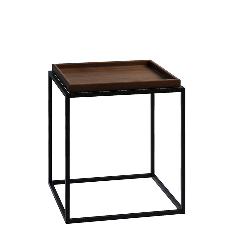 Modern Frame Wooden Coffee Table Rectangular Top Shape Folding Cocktail Table