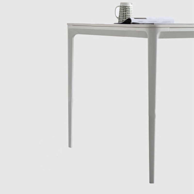 Contemporary 1/2/5/7 Pieces Dining Chairs Set Stone Rectangle Furniture in White