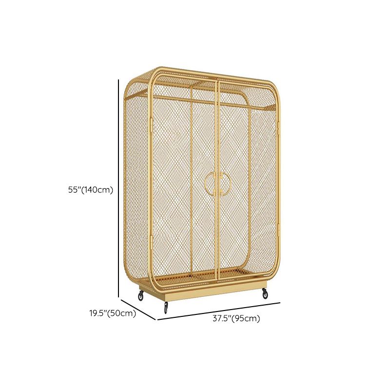 Contemporary Wardrobe Closet Metal Wardrobe Cabinet for Bedroom