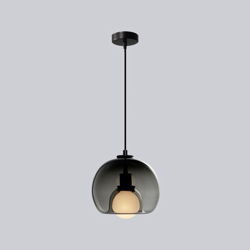 Estilo moderno de forma esférica iluminación colgante de vidrio Luz para dormitorio